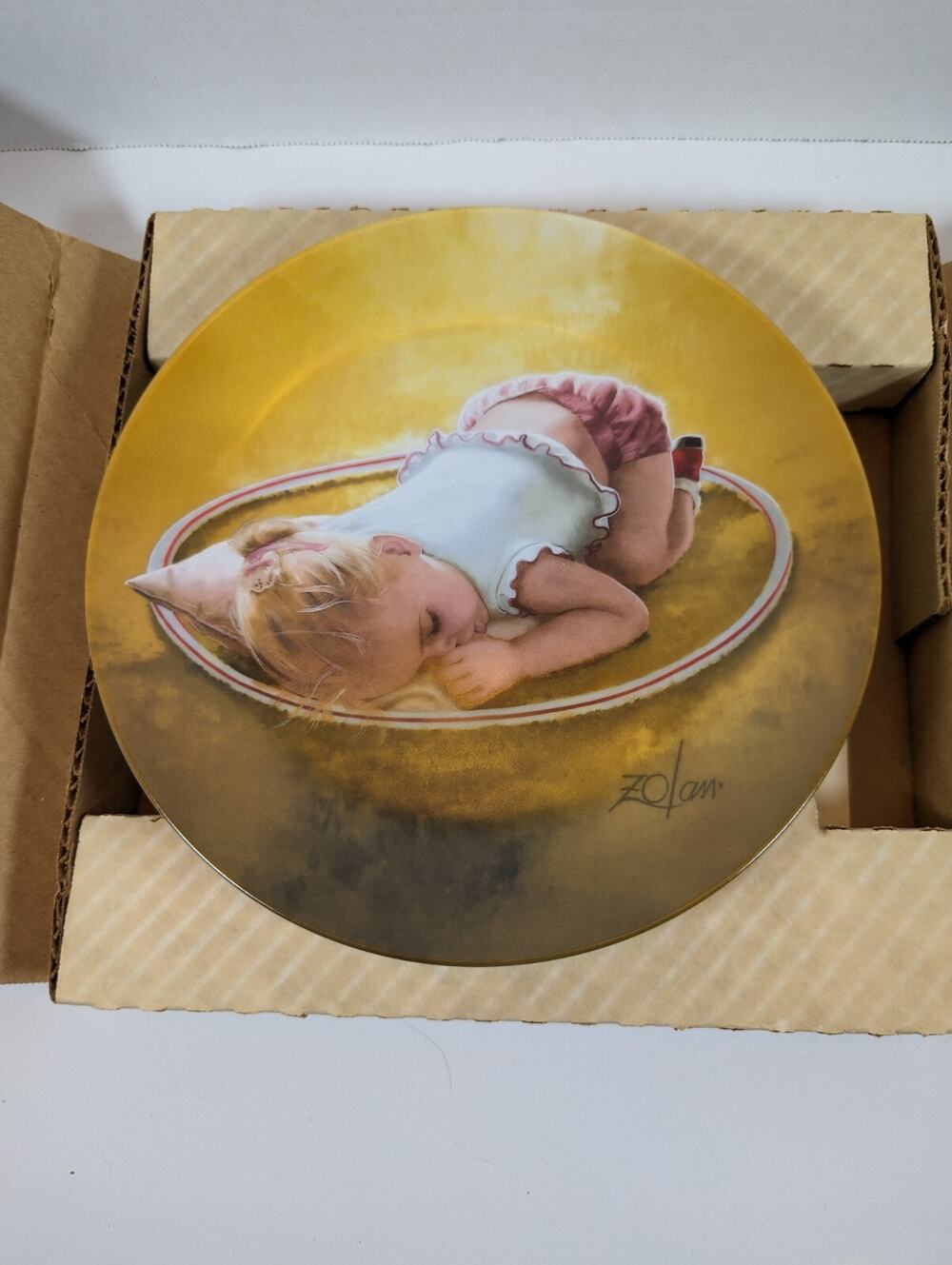 Pemberton Oakes Zolan Collector Plate “Day Dreamer” Wonder of Childhood 1987
